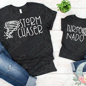 Storm Chaser & Three-nado Mama and Me Shirts Create Your Own Bundle Cute Toddler Baby Kids Matching Family Shirts