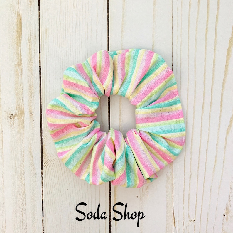 Boardwalk Sprinkles Ice Cream Sweets Scrunchie Hair Scrunchies
