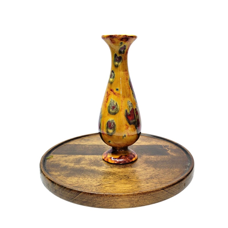 Vintage Bud Vase in Beautiful Fall Colors of Gold Orange Etsy