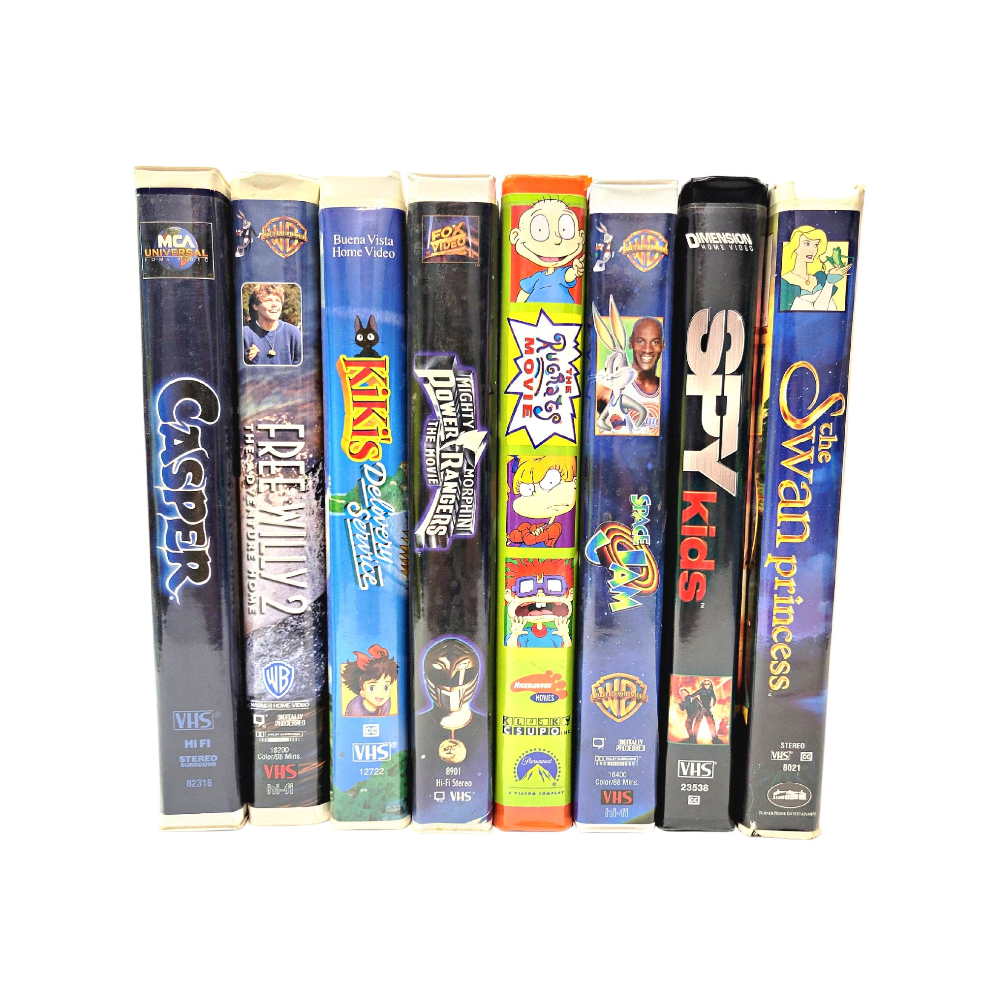 VHS Family Movies Casper Free Willy 2 Kikis Delivery - Etsy