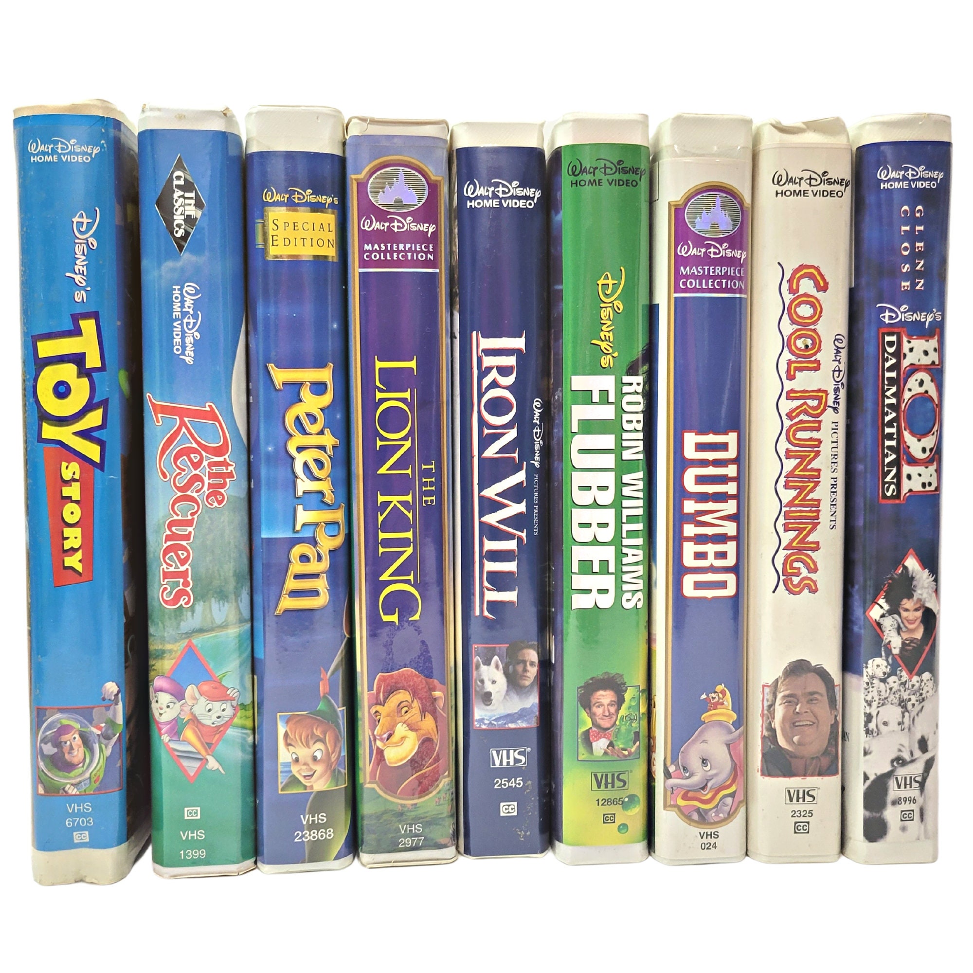 VHS Movies Disney 101 Dalmatians, Cool Runnings, Dumbo