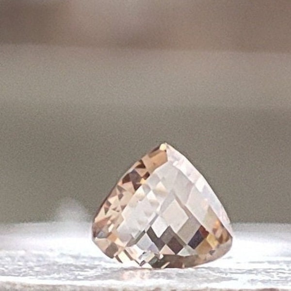 0.25 Carats Champagne Diamond Checker Cut Hearts, 4.3X3.9 mm Conflict free VVS1 Quality Natural Brown Diamond, Loose Diamond Shape L854