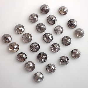 3 mm Salt Pepper Diamond tambuli cut Round Natural Diamond Rose Cut Round Shape 20 Piece S1 Quality Natural Diamond Shape RoundDA