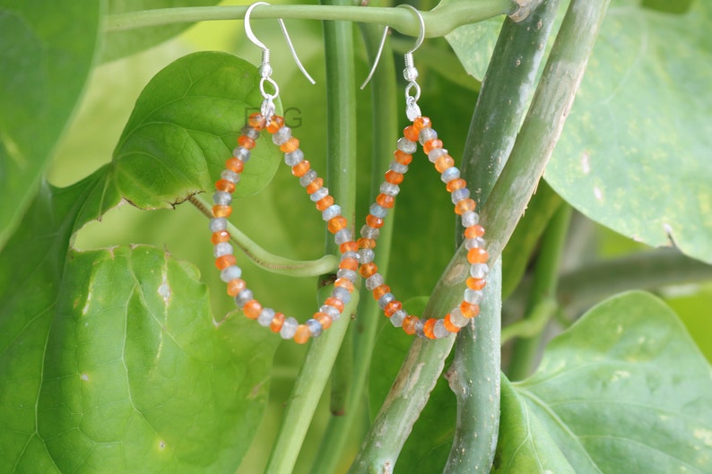 SALE Labradorite Earring Carnelian Earring Silver Earring,Beautiful 92.5 Silver Earring