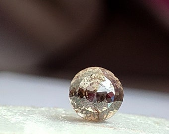 Diamante redondo Tamboli de 0,40 quilates, talla redonda, 4 mm, natural, marrón, libre de conflictos, calidad VS2, D6777