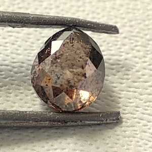 Pere di diamanti taglio rosa in carta salata da 0,40 ct, 4 x 5 mm, pere di diamanti taglio rosa in carta salata naturale, qualità VS1, pere di diamanti taglio rosa in carta salata sfuse