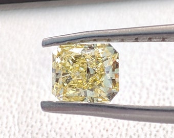 0.30 Carats Natural Yellow Diamond Full Cut Cushion,3.3X3.8 mm Yellow Diamond Shape VVS1 Quality Conflict Free Natural Diamond Cushion A5011