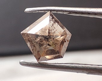 0.65 Carat Brown Diamond Rose Cut Fancy Diamond, VS2 Quality Natural Brown Diamond Fancy Shape, Loose Diamond Shape Beads B6692