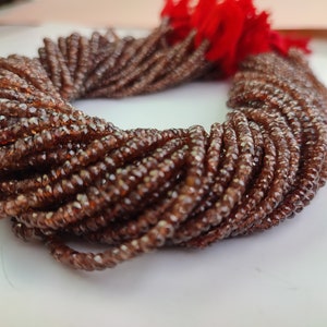 13,5-Zoll Jacinth Rot Zirkon Facettierte Perlen 3,5-4 mm Natürliche Rot Zirkon Perlen AAA + Qualität natürliche Zirkon Edelstein BeadsDA
