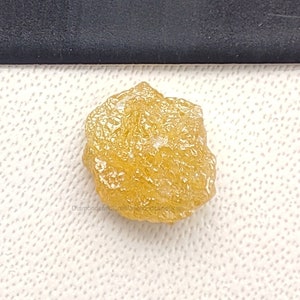 1.10 ct Yellow Diamond Raw rough 6.5 mm VS2 Quality Loose Rough Natural Diamond Conflict Free Diamond Uncut Rough
