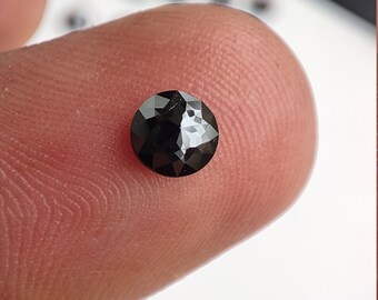 1 STONE 1.7mm CALIBRATED BLACK BRILLIANT ROUND POLISHED DIAMONDS 