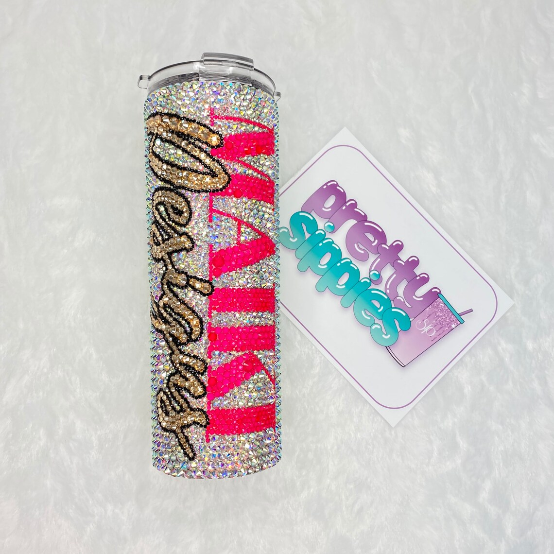 Bling Tumbler Rhinestone Tumbler Bling Cup Custom With Name Etsy