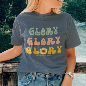 Christian Sunflower Shirt Retro Vintage TShirt 1 Corinthians 10 13 Christian Streetwear His Glory Christian T Shirt Jesus Shirt Flower Shirt