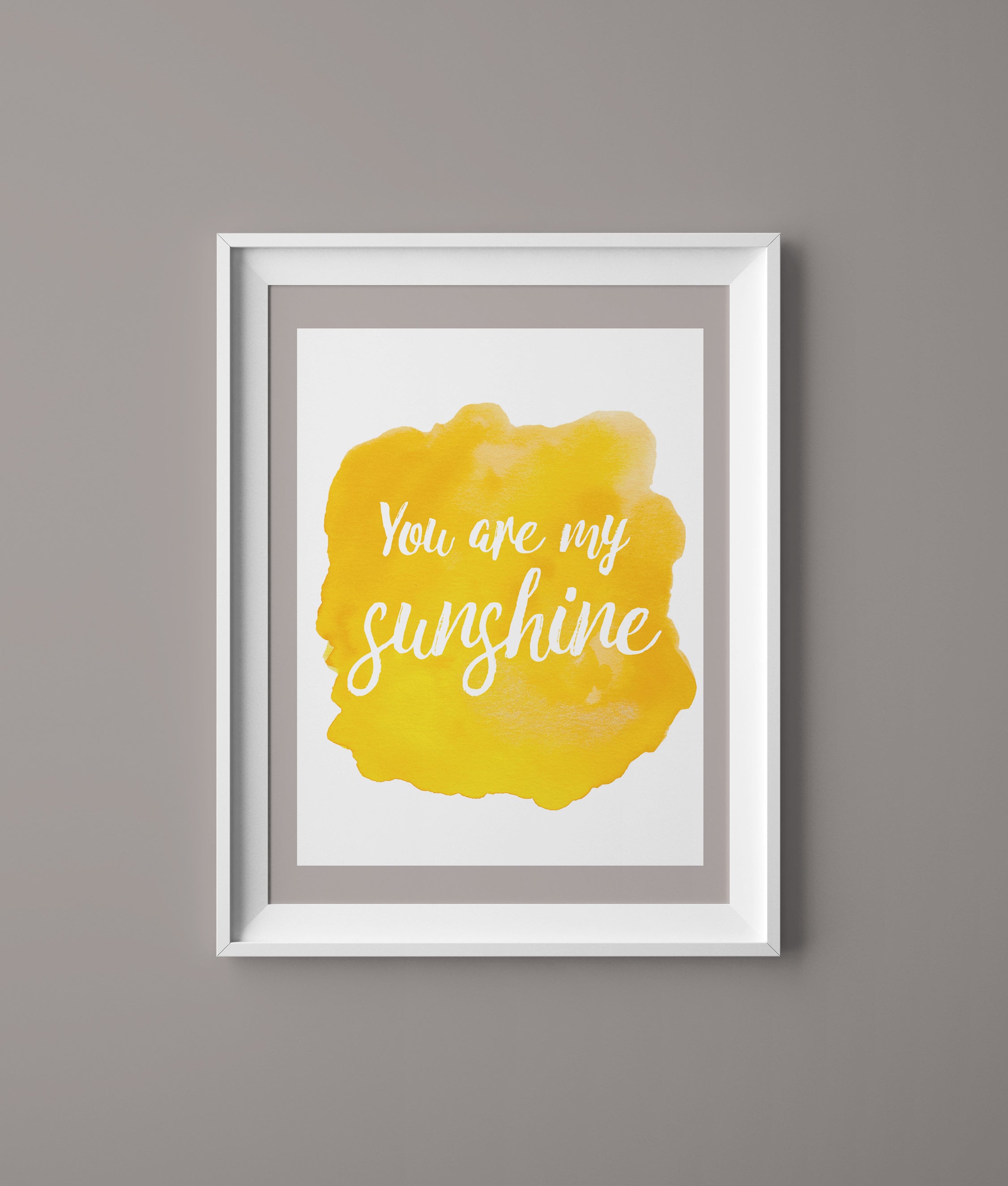 You Are My Sunshine Art Print, Digital Download, Nursery Decor, Wall