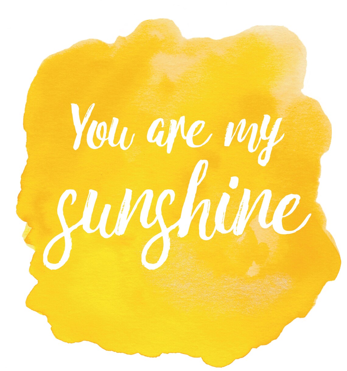 You Are My Sunshine Art Print, Digital Download, Nursery Decor, Wall
