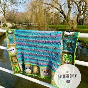The Wind in the Willows crochet blanket full pattern
