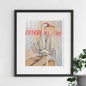 Mme Figaro- reproduction | acrylique | affiche | art deco