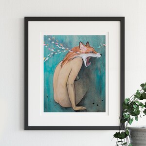 Foxy Lady - reproduction | acrylique | affiche | art deco
