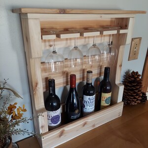 Wine Rack | Cedar Rustic Wine Rack | Cedar Wood | Wedding Gift L ...
