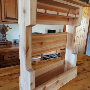 Wine Rack Cedar Rustic Wine Rack Cedar Wood Wedding Gift - Etsy