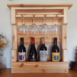 Wine Rack | Cedar Rustic Wine Rack | Cedar Wood | Wedding Gift L ...