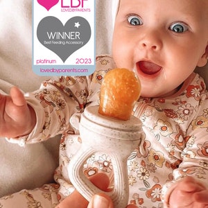 L’ORIGINAL Bébé alimentation sevrage Nibbler- Sucettes pour bébé - Grignoteuse alimentaire pour bébé-Nibbler Mesh Feeders- cadeau de sevrage -