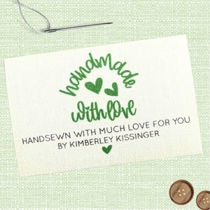 Etykieta na kołdrę, spersonalizowana naszywka na koc, bawełniana tkanina, trwały nadruk w kolorze, naszywki, 3 rozmiary dostępne, mały, średni, duży c010