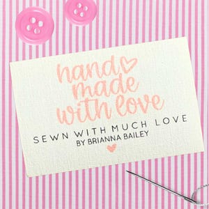 Etykieta na kołdrę, spersonalizowana naszywka na koc, bawełniana tkanina, trwały nadruk w kolorze, naszywki, 3 rozmiary dostępne, mały, średni, duży c020