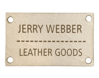 50 x 30mm Rectangle Large Patch Size Faux Leather Cream Labels. Custom labels tags for handmade products items. Quilting Blanket - 015