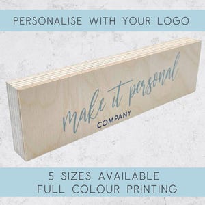 Full colour logobord - Craft Fair Market-logobord - Logobord - Modern houten bord - Scandinavische stijl - Minimalistische bedrijfsborden