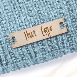 Personalised 28mm x 12mm Rectangle Faux Leather labels. Custom leather labels, Tags handmade items, Tags for Knitting, Tags for Crochet 002 image 6