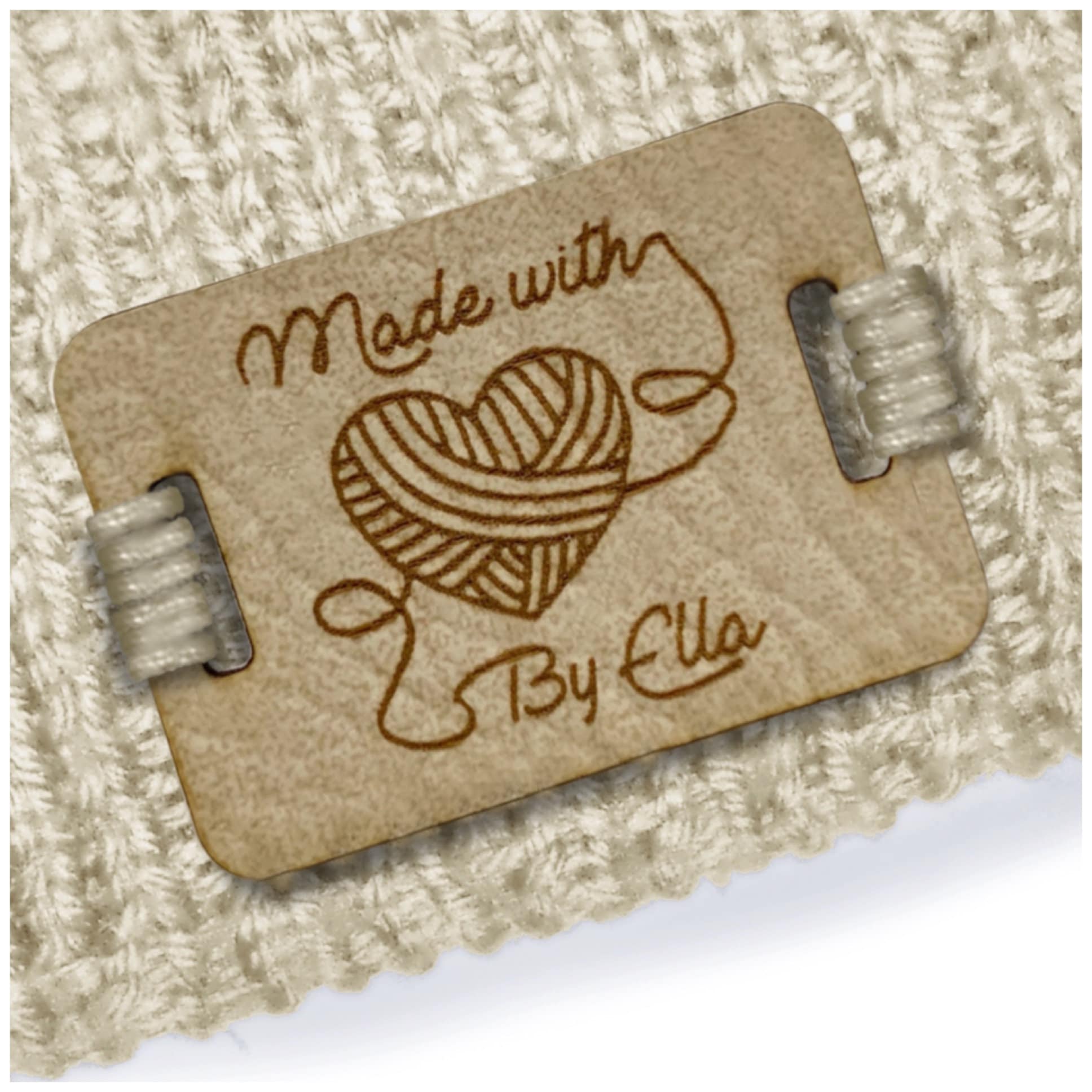 20 Woven Personalized Knitting Labels, Clothing Labels, From the Knitting  Needles of Printed With Your Name, Company or Web Address 