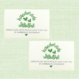 Etykieta na kołdrę, spersonalizowana naszywka na koc, bawełniana tkanina, trwały nadruk w kolorze, naszywki, 3 rozmiary dostępne, mały, średni, duży c009