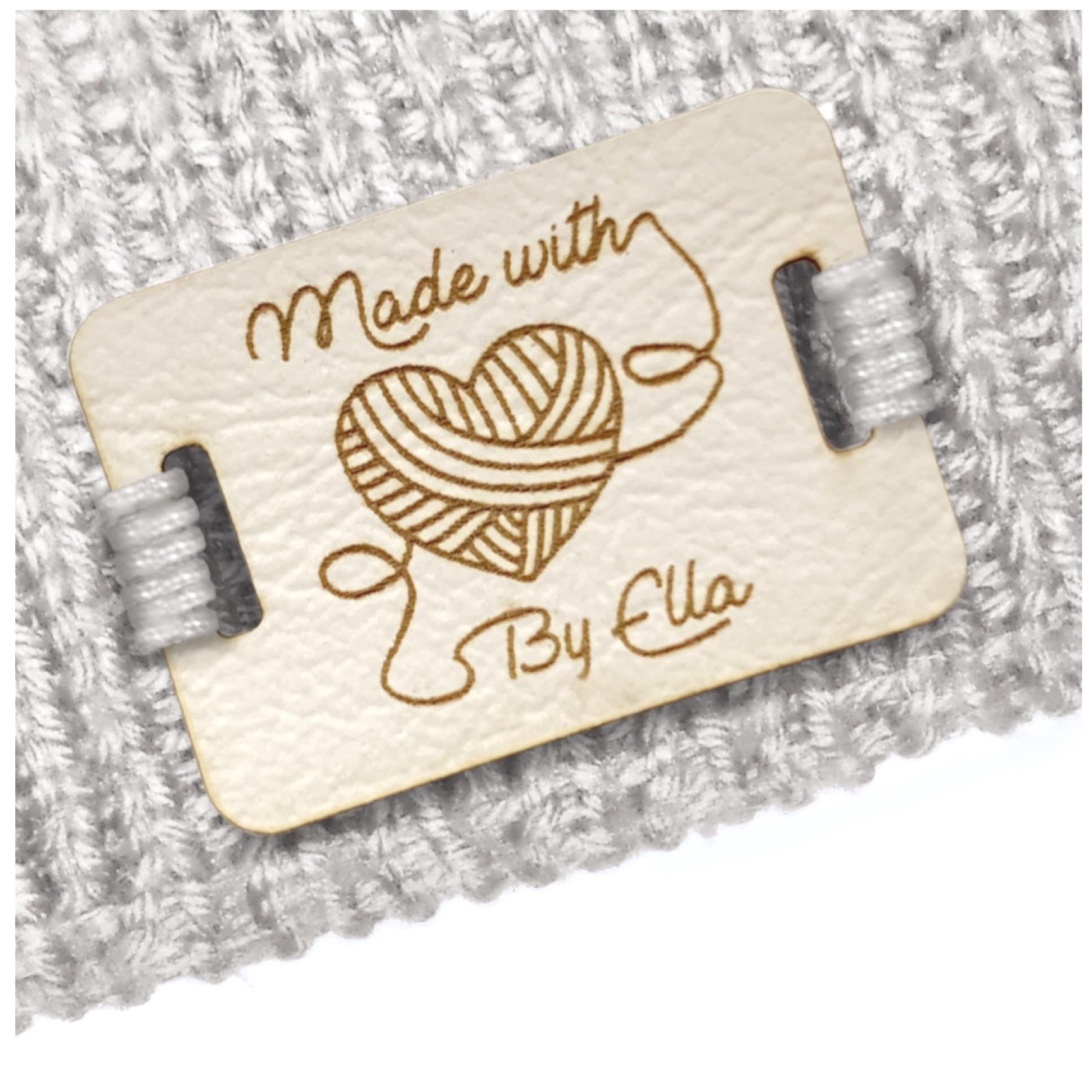 Product Tags for Handmade Items With Love by add Your Name Personalised  Custom 25mm X 50mm 023FO Sewing Knitted Crochet Macrame 