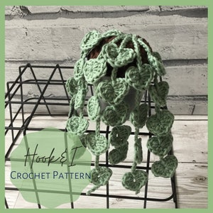 String of Hearts CROCHET PATTERN // Crochet plant pattern // Crochet Succulent Pattern image 1