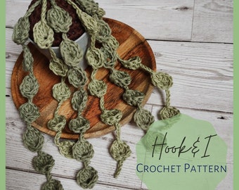String of Turtles CROCHET PATTERN // Trailing plant crochet pattern // Crochet Succulent Pattern