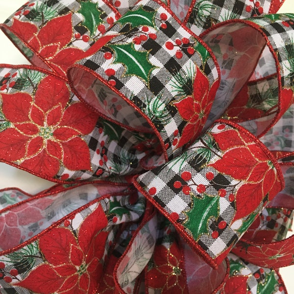 Christmas Tree Bow Etsy