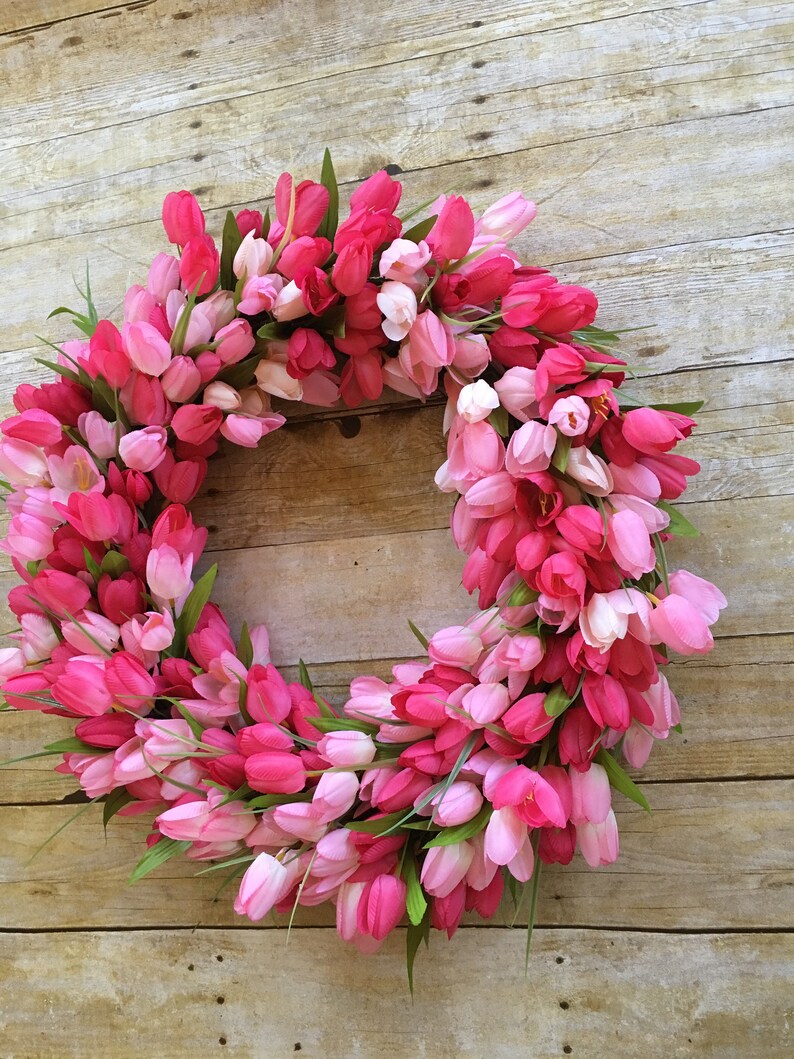 Front Door Wreath Summer Wreath Summer Wreath Front Door Spring Wreath Tulip Wreath Summer Grapevine Wreath Front Porch Decor