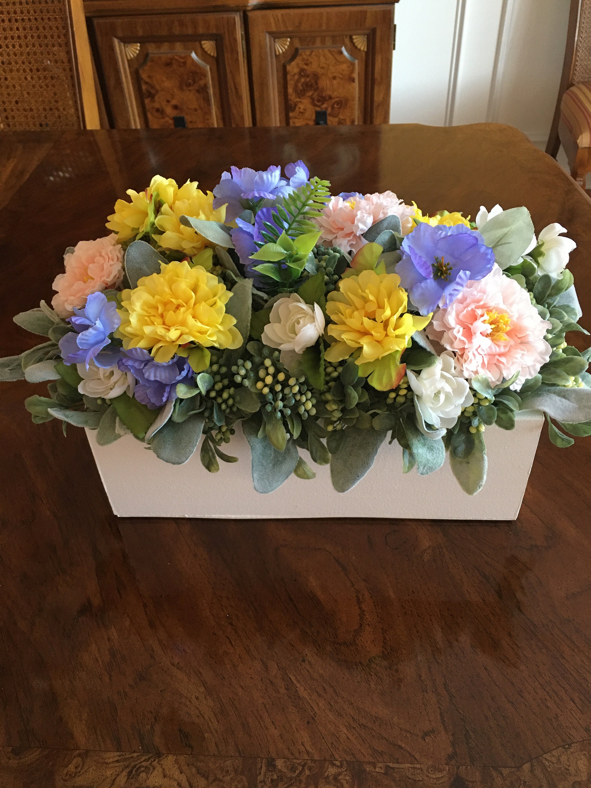 FLORAL CENTERPIECE COFFEE Table Kitchen Table Centerpiece Etsy