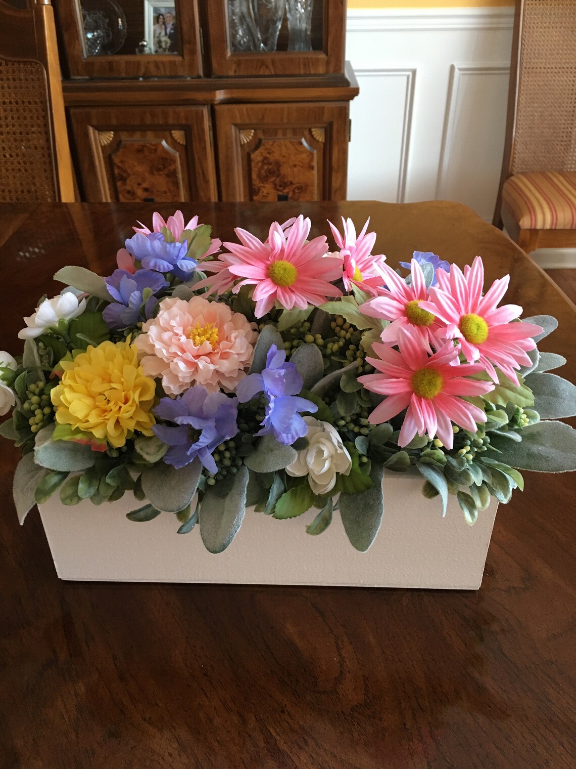 FLORAL CENTERPIECE COFFEE Table Kitchen Table Centerpiece Etsy