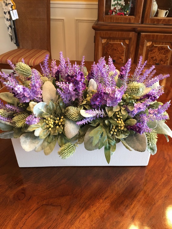 FLORAL CENTERPIECE COFFEE Table Kitchen Table Centerpiece Etsy