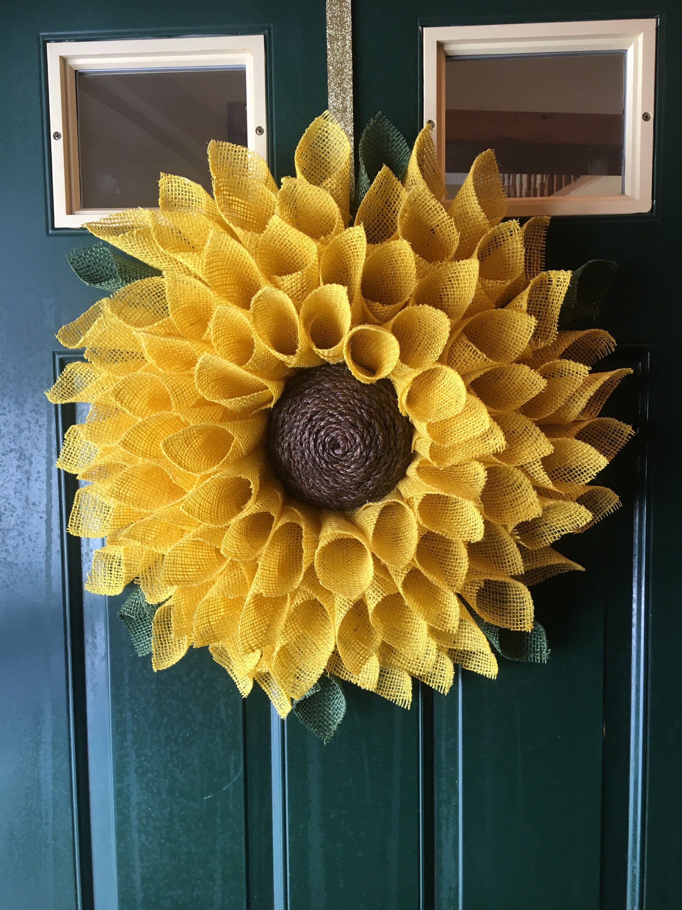 Sunflower Wreath Best Seller Yellow Burlap Wreath Burlap - Etsy