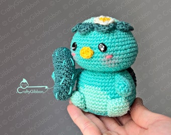 Gehäkelte/Amigurumi PDF Anleitung: Kai der Kappa