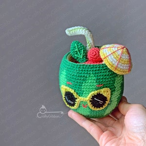 Crochet/Amigurumi PDF pattern: Watermelon Punch
