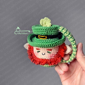 Crochet/Amigurumi PDF pattern: Lucky Leprechaun Mini Mug