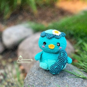 Patron PDF au crochet/amigurumi : Kai le Kappa image 3