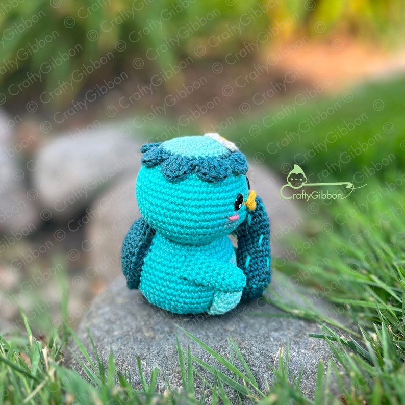 Patron PDF au crochet/amigurumi : Kai le Kappa image 4