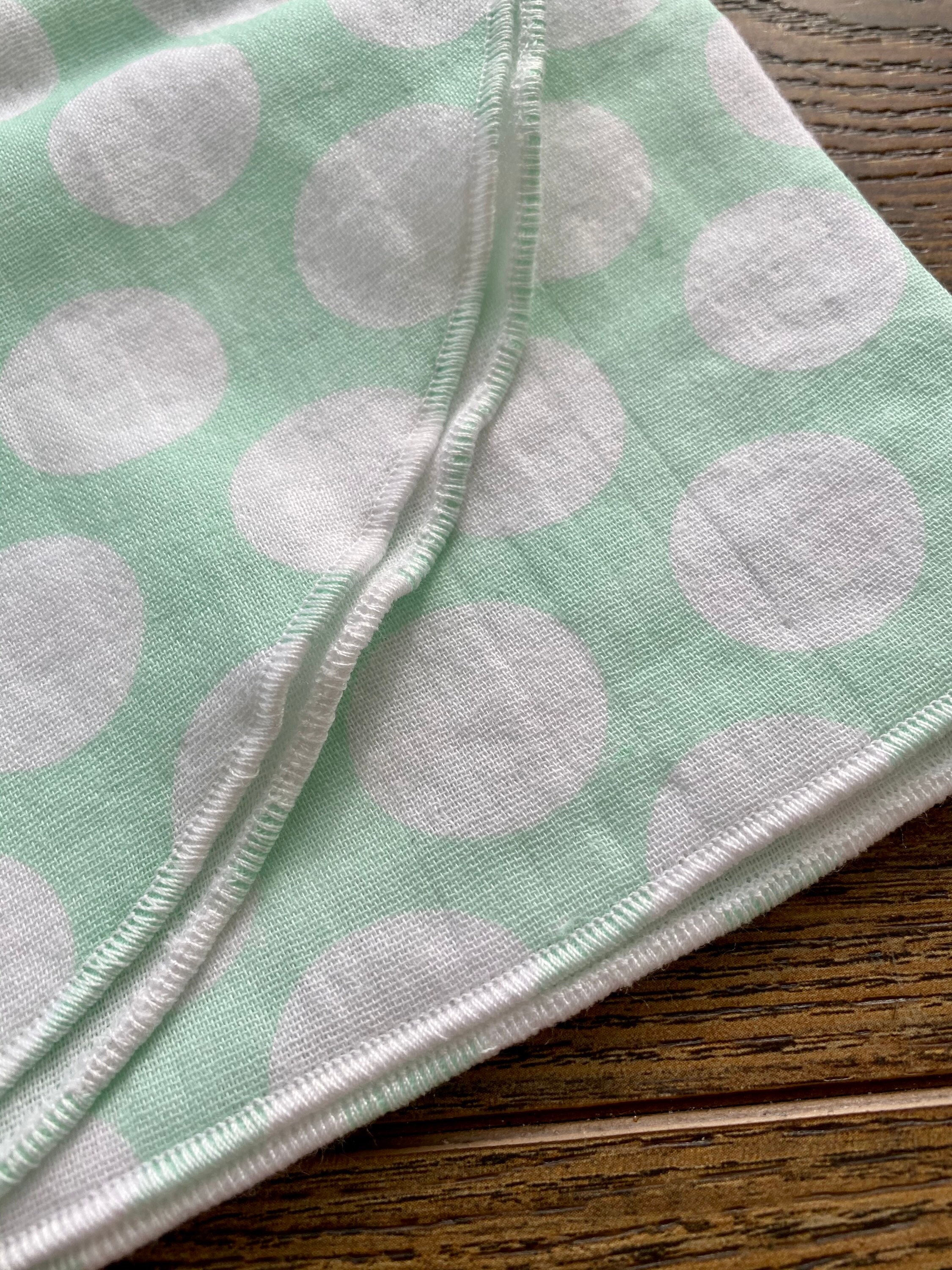 Green Polka Dots Muslin Swaddle Blanket Etsy UK