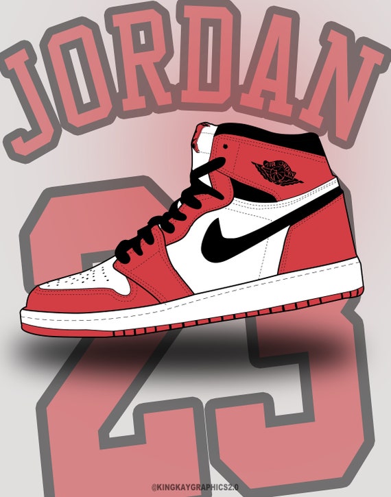 Dessin Air Jordan Og Bred 1985, Drawing By Heel Artmajeur | lupon.gov.ph