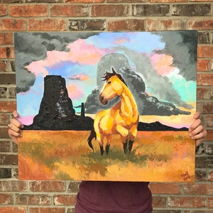 Free Spirit. Horse painting. Oil painting. Horse Art. Horse Lover. Western Art.